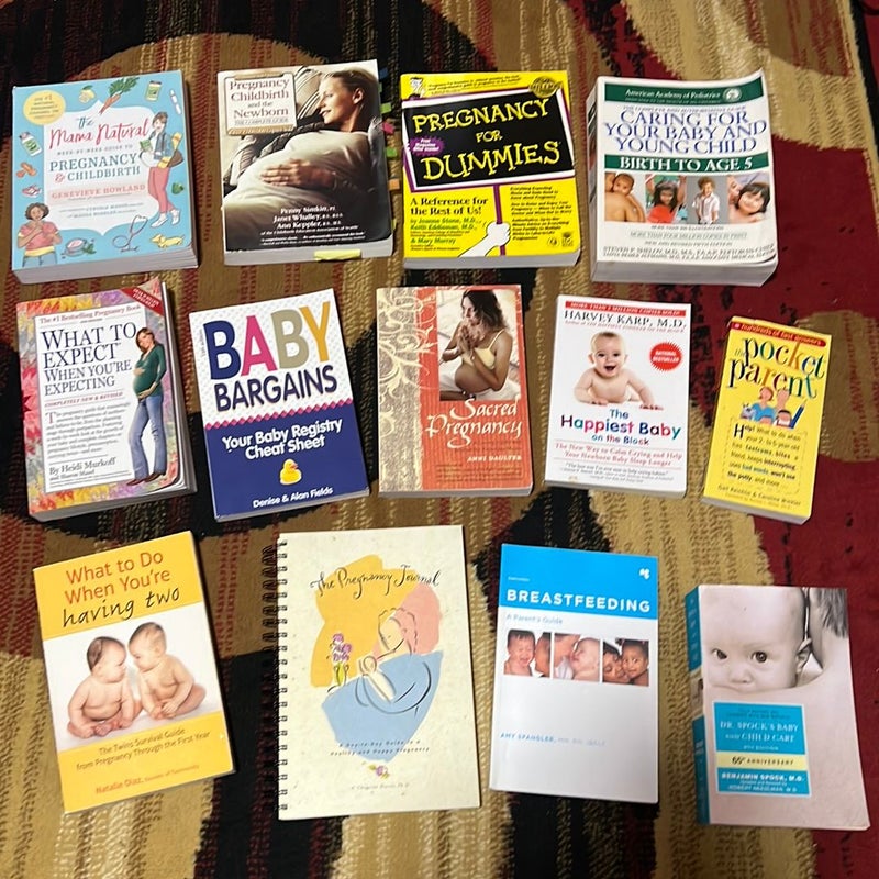  Lot of 13 great books on Pregnancy and Childbirth