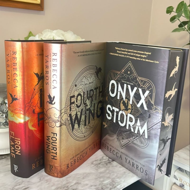 Onyx Storm **COLLECTION OF ALL THREE FIRST EDITIONS** 