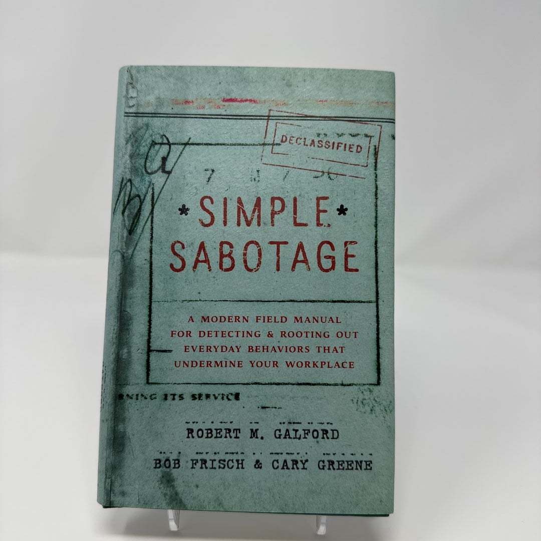 Simple Sabotage