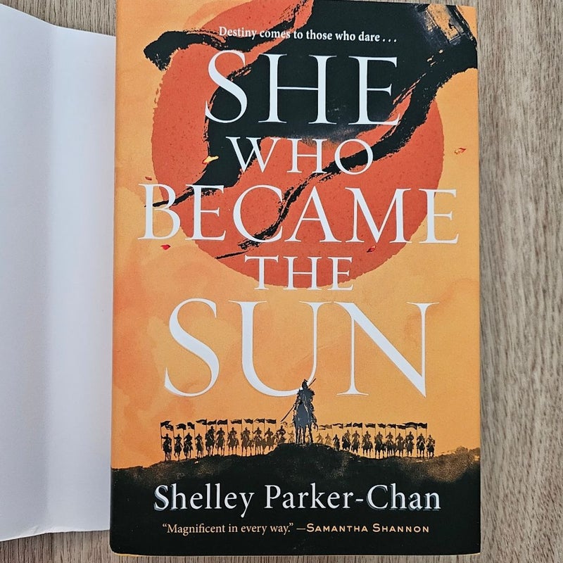 She Who Became popular the Sun signed UK hardback 1/1