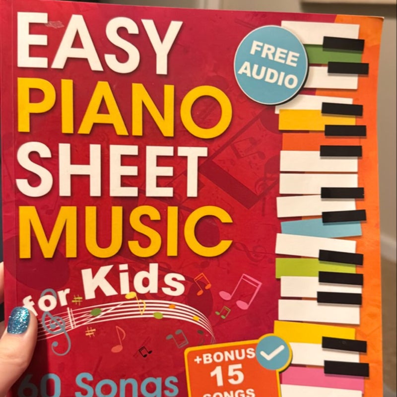 Easy Piano Sheet Music for Kids + Mini-Course How to Play Keyboard