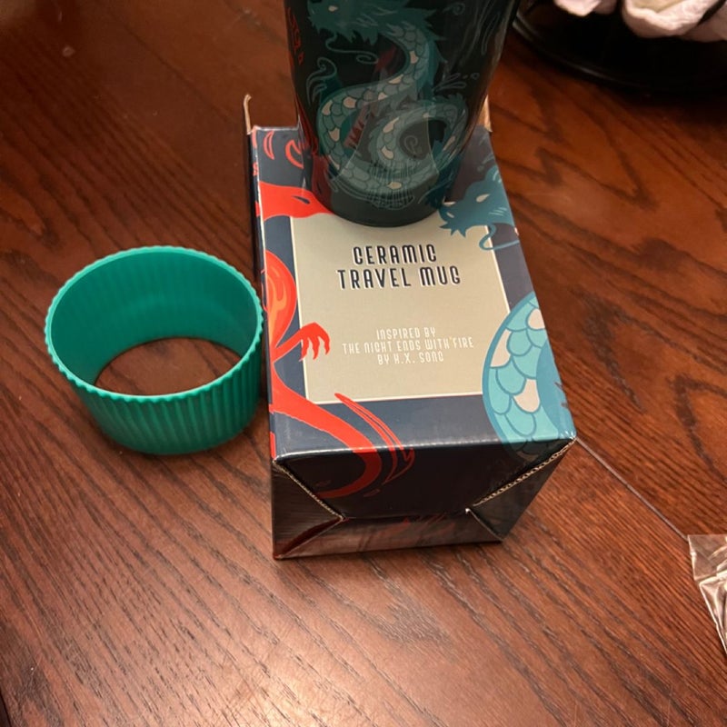The night ends with fire travel mug