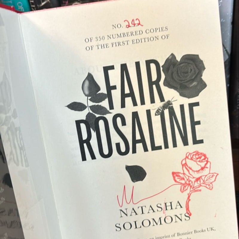 Fair Rosaline SIGNED & NUMBERED UK Edition