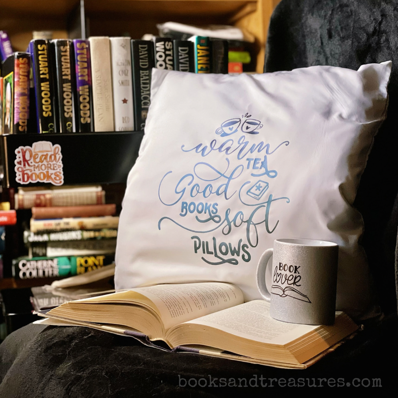 Warm Tea & a Good Book 18x18 Pillow Case
