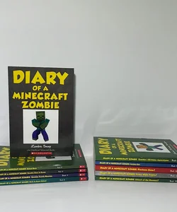 Diary of A Minecraft Zombie Series (10 Book) Bundle: Zombie Swap, School Daze, Goes to Camp, Zombie Family Reunion, Back to Scare School, Zombie’s Birthday Apocalypse, Insides Out, Pixelmon Gone!, Friday Nighy Frights!, Attack of the Gnomes! 