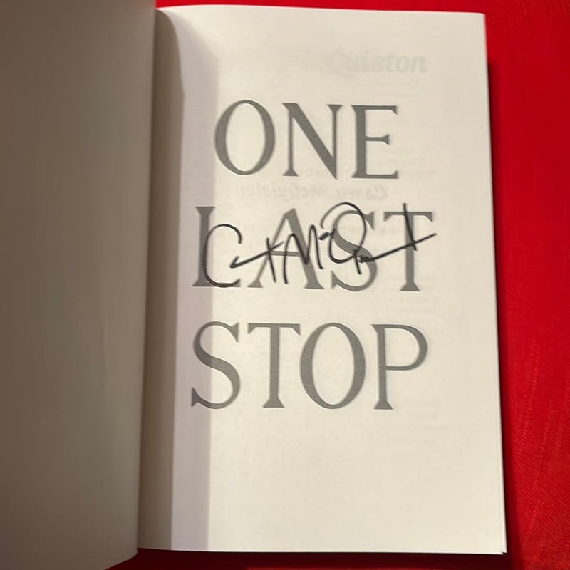 SIGNED/AUTOGRAPHED One Last Stop: Collector's Edition