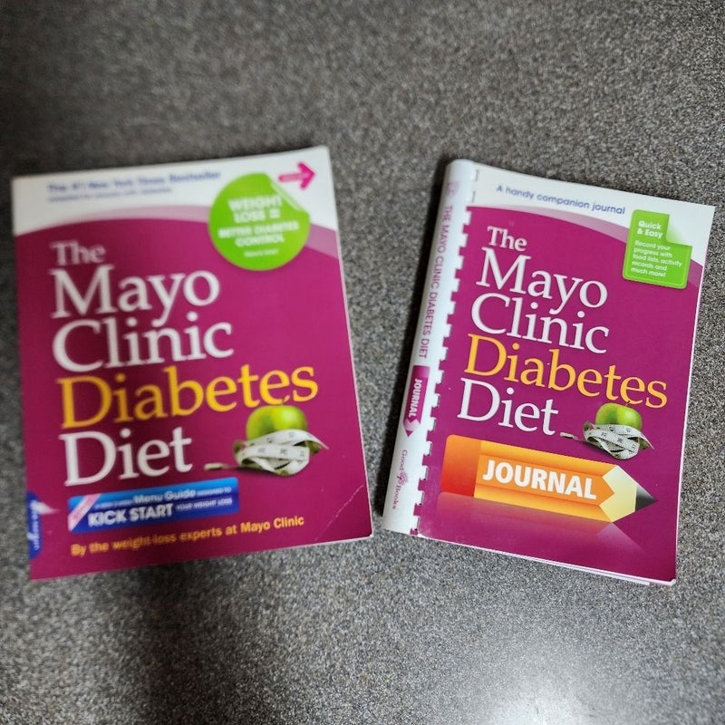 2 Books - Mayo Clinic Diabetes Diet by Mayo Clinic Book and Journal 