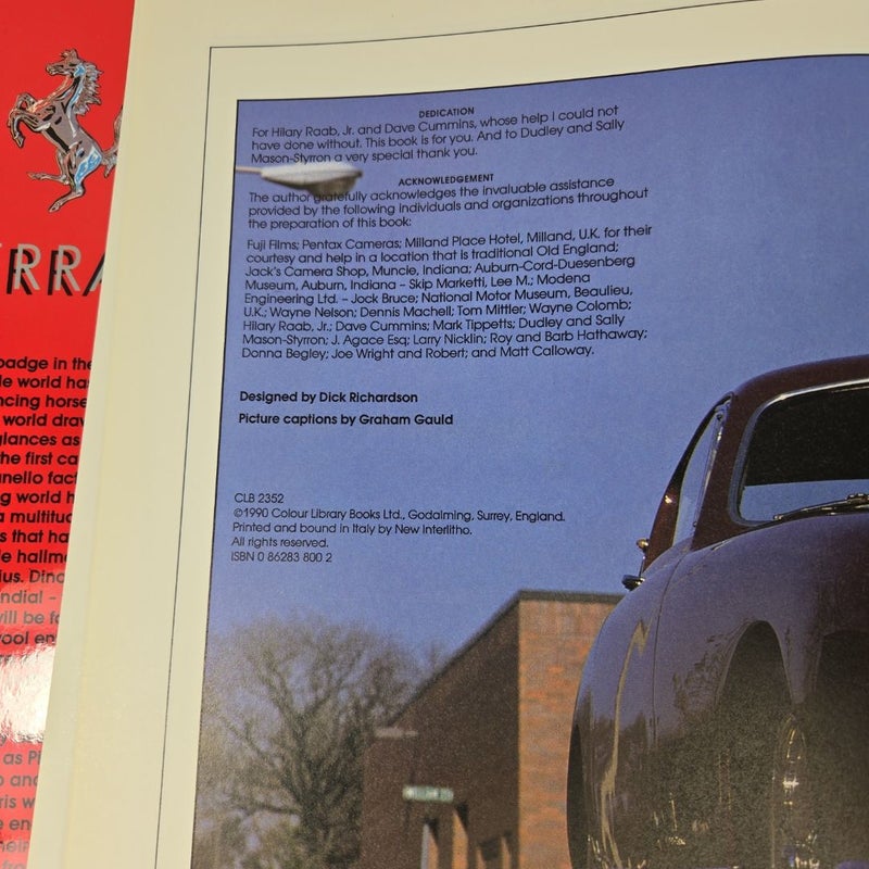 Ferrari The Enduring Legend Book by Nicky Wright