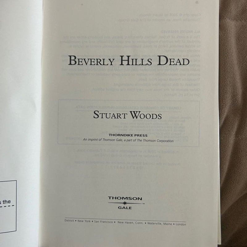 Beverly Hills Dead Ex Lib Large Print 3844