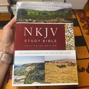 NKJV Study Bible, Imitation Leather, Red, Red Letter Edition, Comfort Print