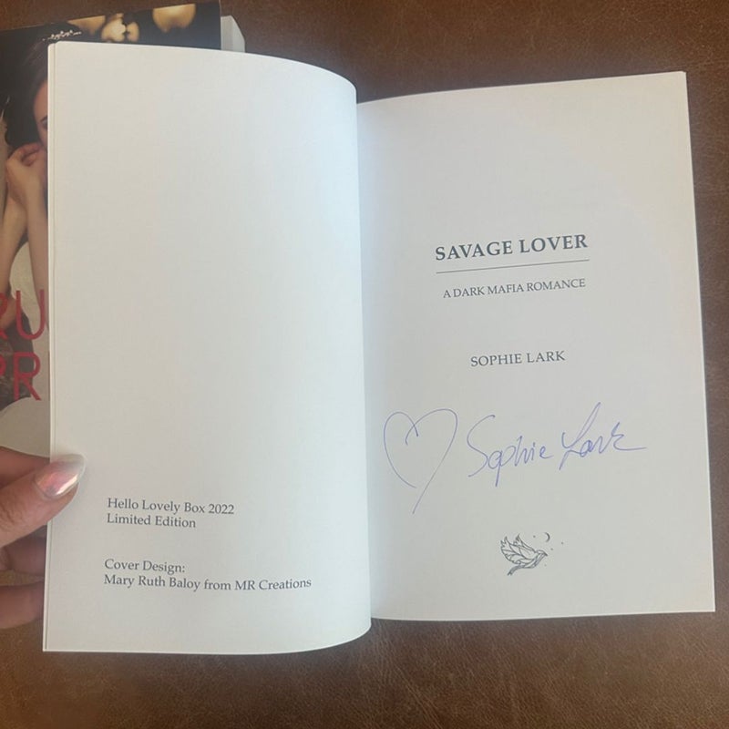 Sophie lark signed special edition brutal prince & savage lover