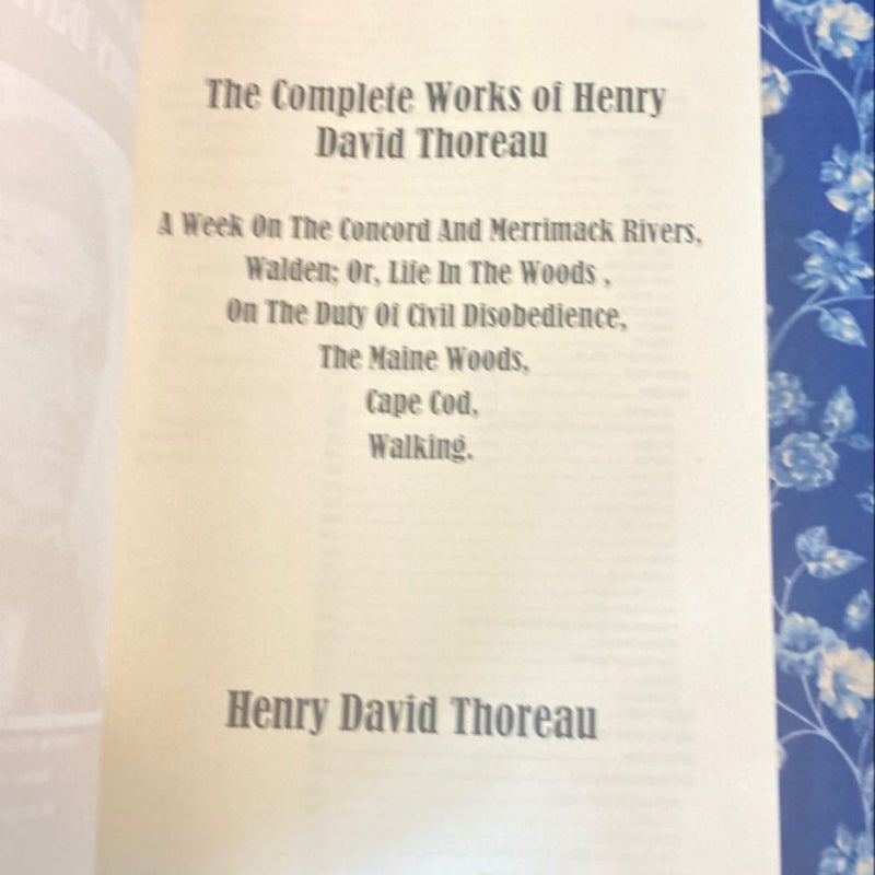 The Complete Works of Henry David Thoreau