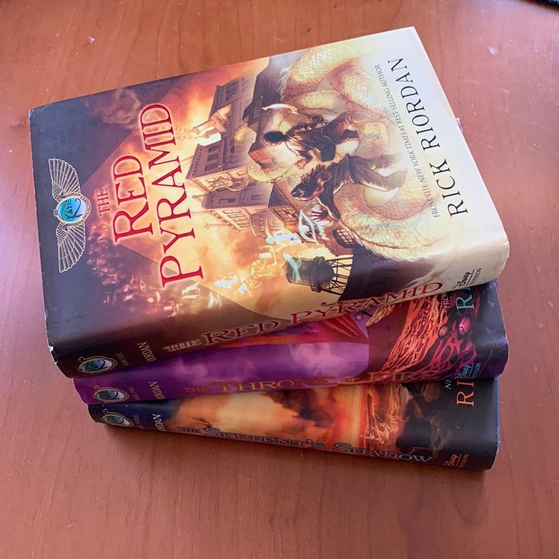 The Kane Chronicles Books 1-3: The Red Pyramid, The Throne of Fire, The Serpent’s Shadow