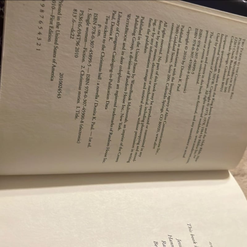 Two Tickets to the Christmas Ball