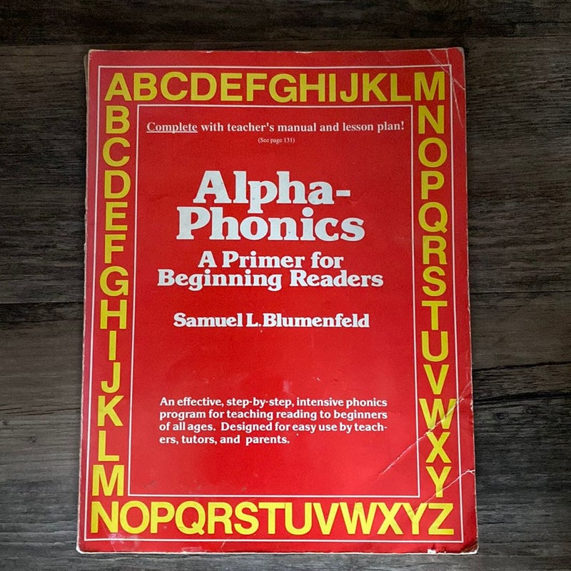 Alpha-Phonics a Primer for Beginning Readers