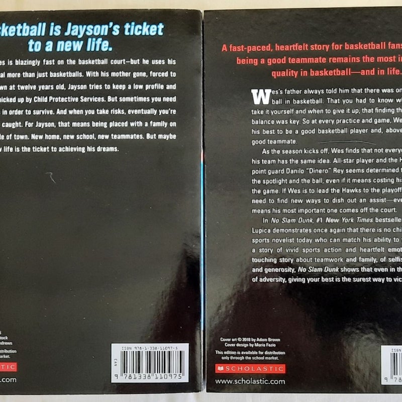 Set/Bundle Mike Lupica: Million-Dollar Throw, Last Man Out, No Slam Dunk, Fast Break, The Extra Yard, Game Changers: Heavy Hitters