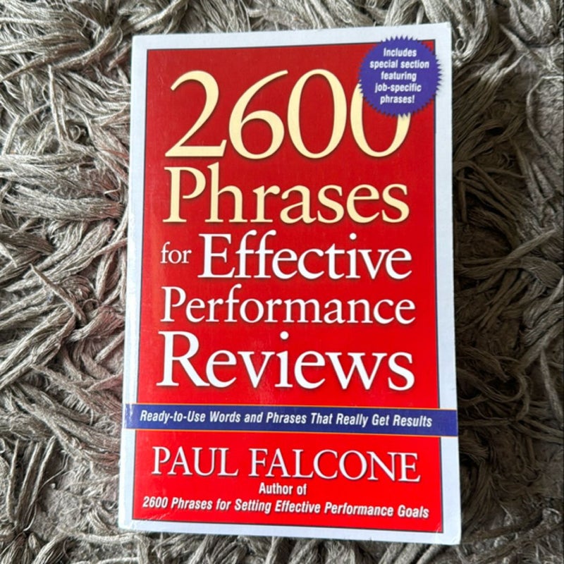 2600 Phrases for Effective Performance Reviews