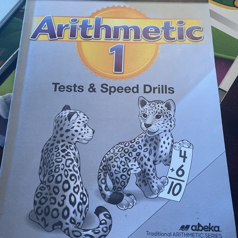 abeka 1st Grade teacher key/ video manual  arithmetic test & speed drill workbook