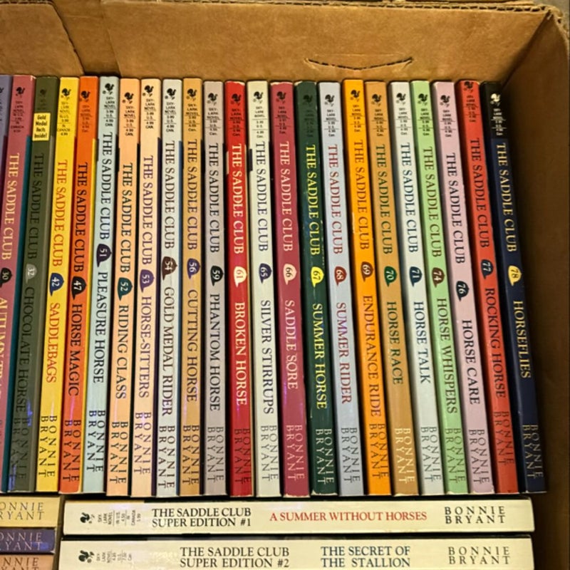 Assorted Saddle Club books