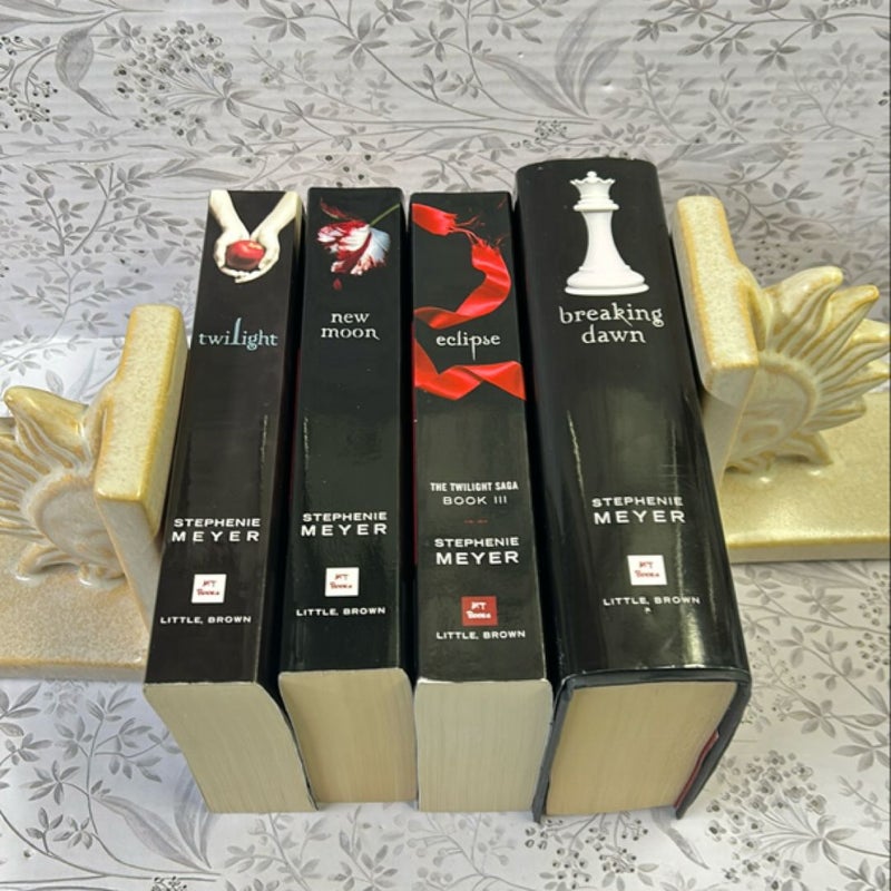 The Twilight Saga 3 Paperback and 1 Hardcover Bundle