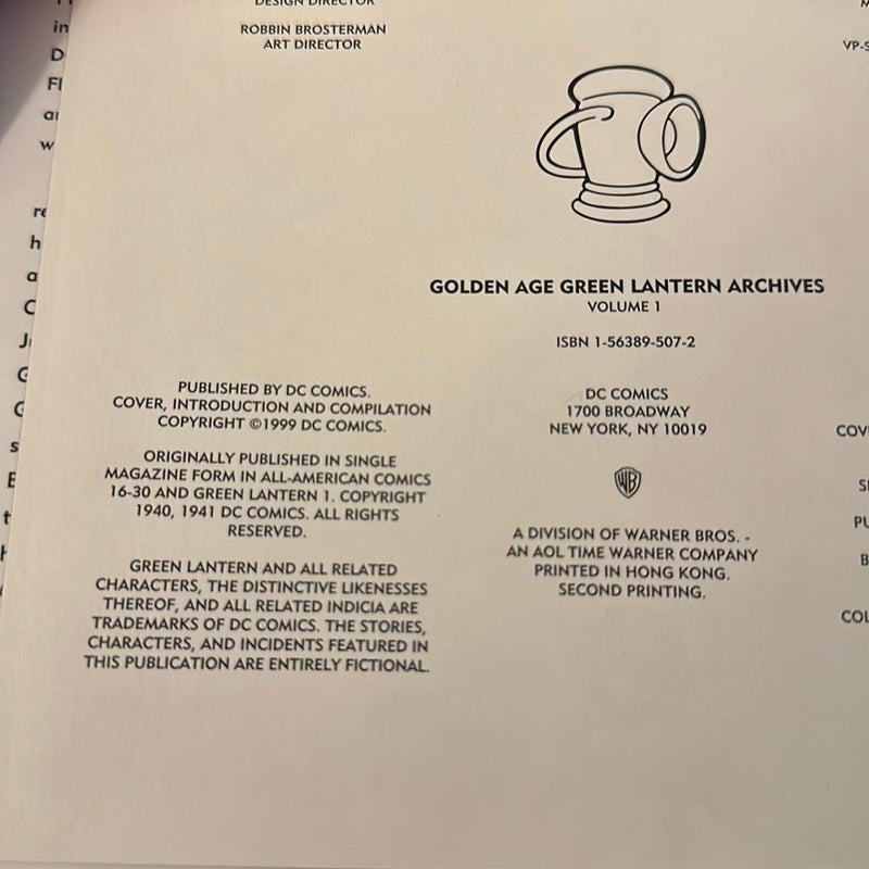 The Golden Age Green Lantern - Archives
