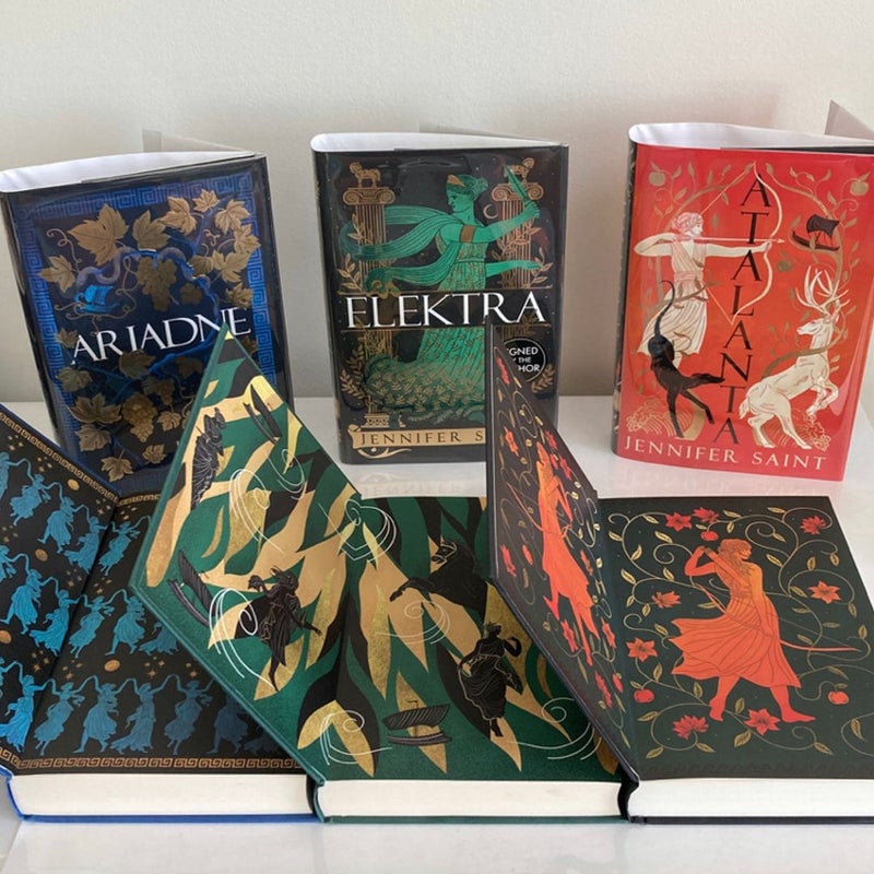 Waterstones Ariadne, Elektra & Atalanta SIGNED First Editions 1st Printings
