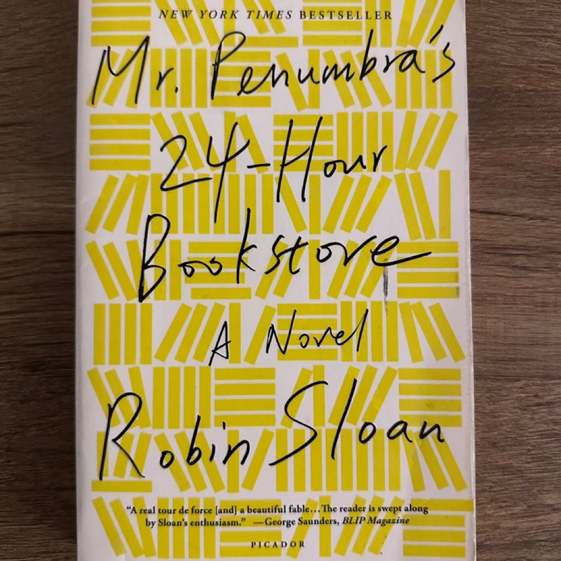 Mr. Penumbra's 24-Hour Bookstore