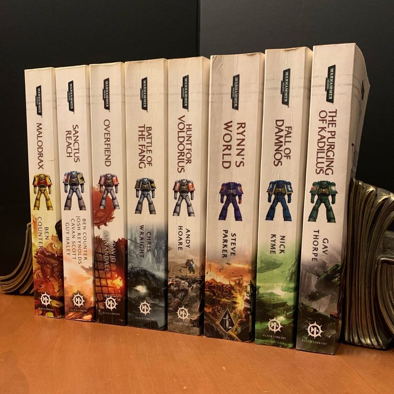 Warhammer 40k: Space Marine Battles Series: Malodrax, Sanctus Reach, Overfiend, Battle of the Fang, Hunt for Voldorius, Rynn’s World, Fall of Damnos, The Purging of Kadillus