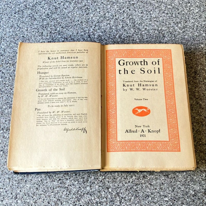 Growth of the Soil - Volume 2