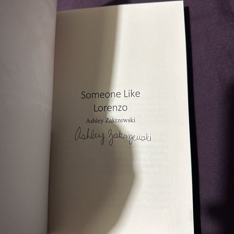 Someone Like Lorenzo : SIGNED 