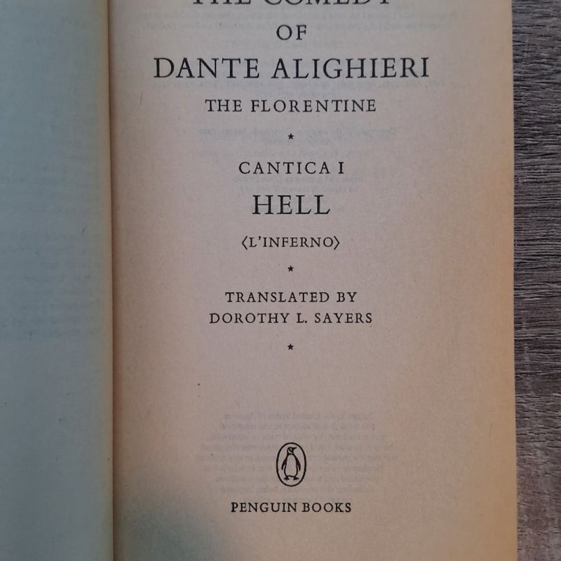 The Divine Comedy Dante's Inferno Part 1 Hell 1978 Penguin Paperback