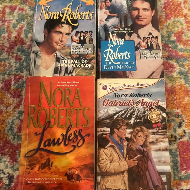 Lot of 4 Nora Roberts  Romance Novels PBs GOOD