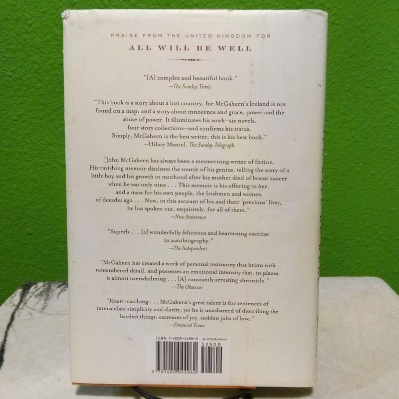 All Will Be Well - First American Edition 