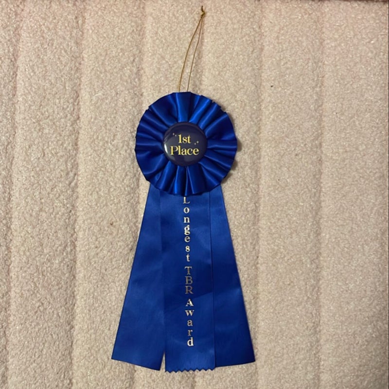 LitJoy Longest TBR Ribbon 1st Place