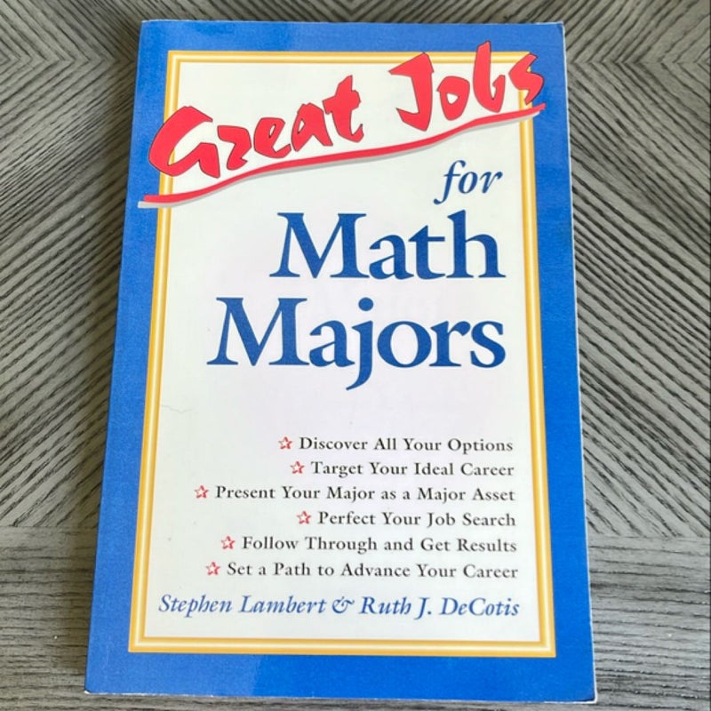 Great Jobs for Math Majors