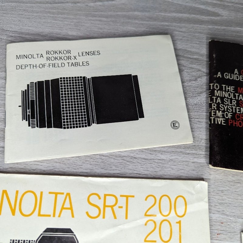 Minolta & Vivitar Camera and Lense Manuals