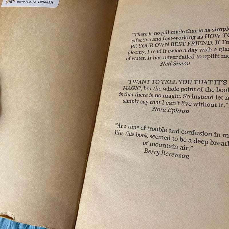 How to be Your Own Best Friend
