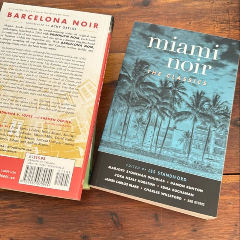 Portland Noir, Miami Noir, Havana Noir, Twin Cities Noir, Barcelona Noir, Tampa Bay Noir, Miami Noir, Lone Star Noir