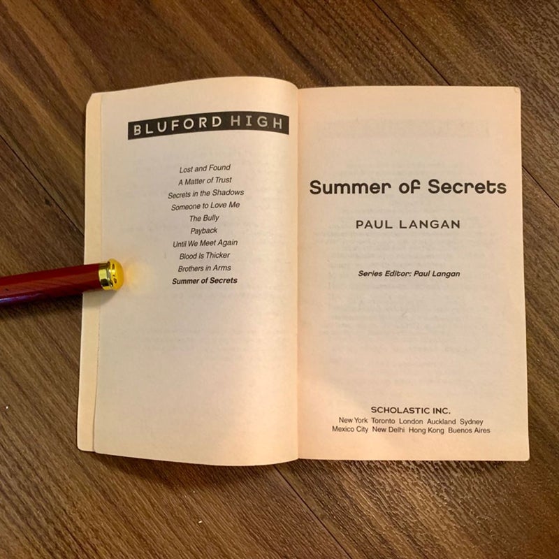 Summer of Secrets (Bluford High No. 10)  