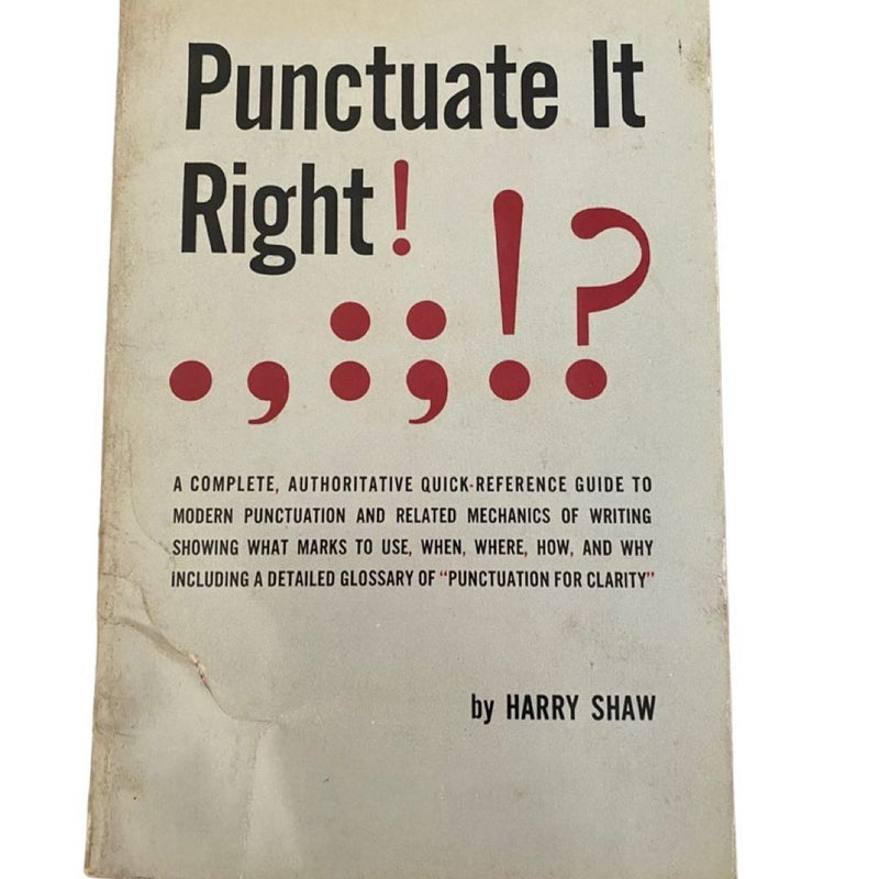 Punctuate It Right! 