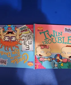 Nickelodeon Book Club RUGRATS 2 Books In 1 CHUCKIE VISITS THE EYE DOCTOR & TWIN TROUBLE