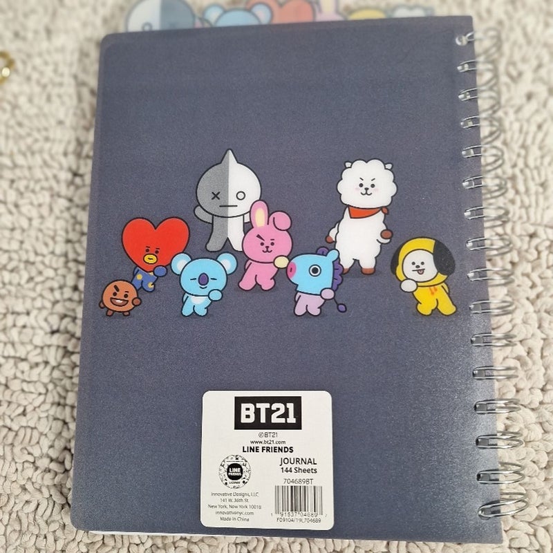 Kpop BT21 Cute Spiral Notebook/ Journal  