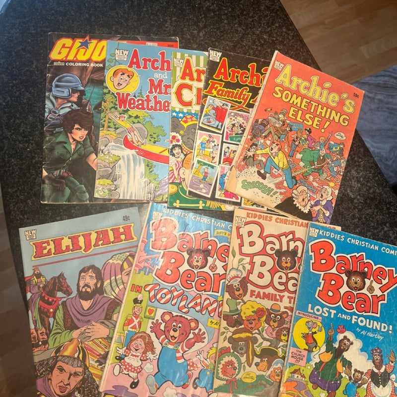 Archie, Barnaby Bear Elijah G.I. Joe