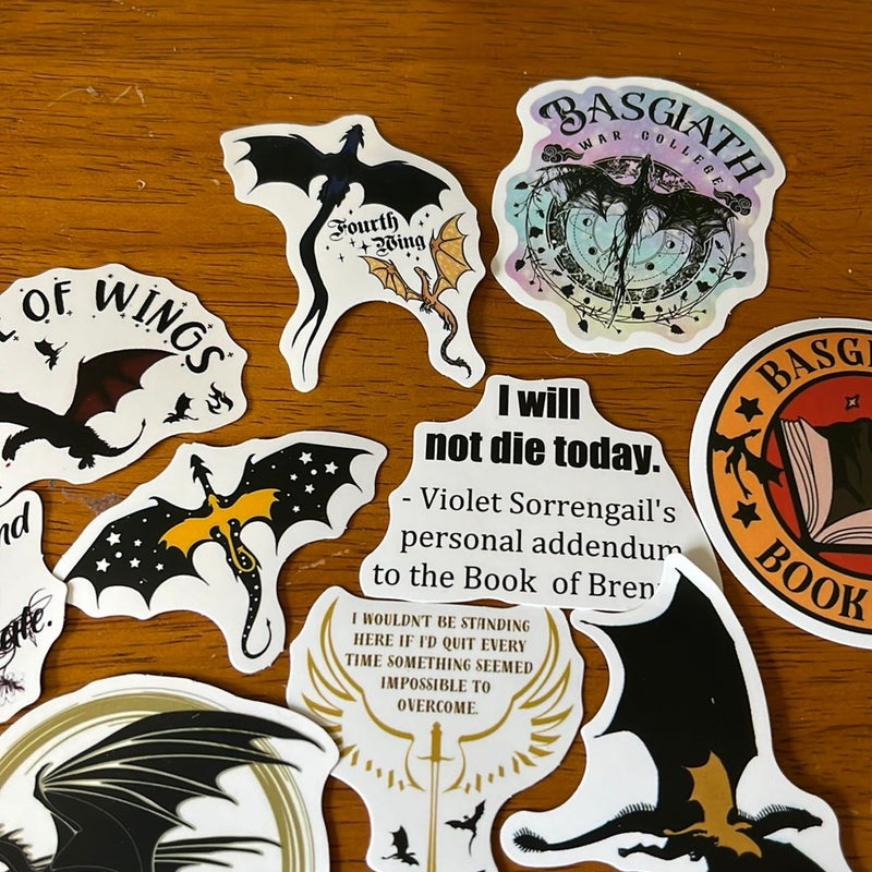 Fourth Wing Stickers 3