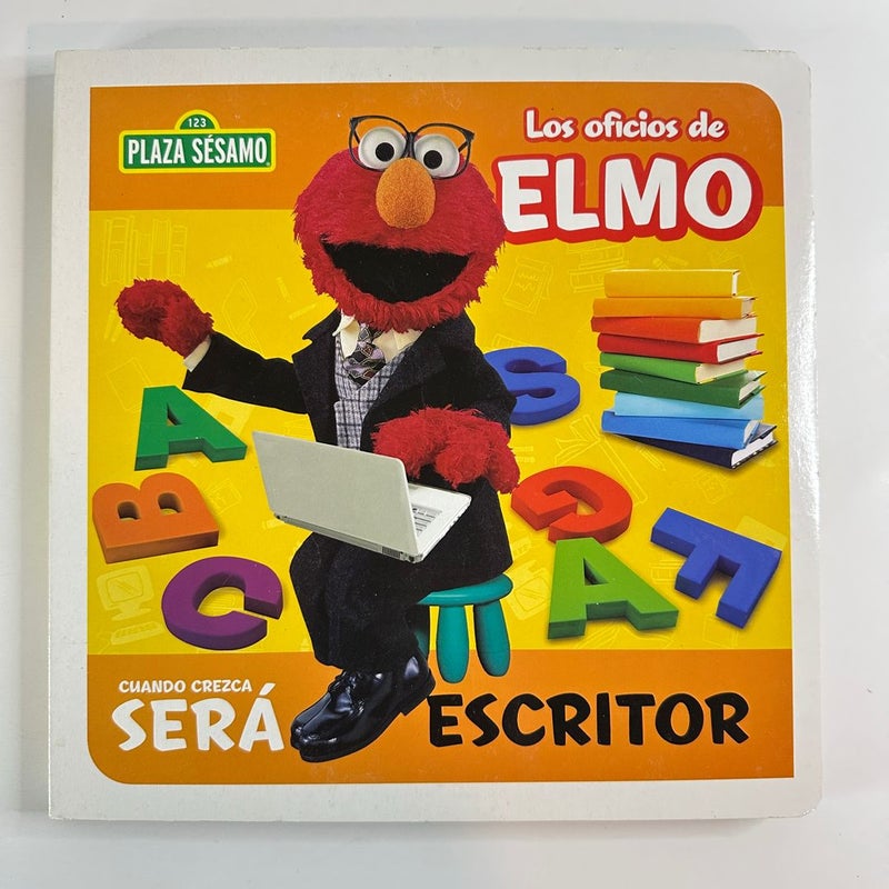 Spanish Plaza Sesamo Los oficios de Elmo Sera Escritor-NO PUZZLES