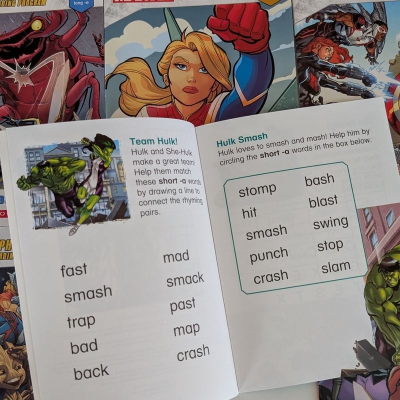 Marvel Phonics Reading Program Box Set - 12 Books