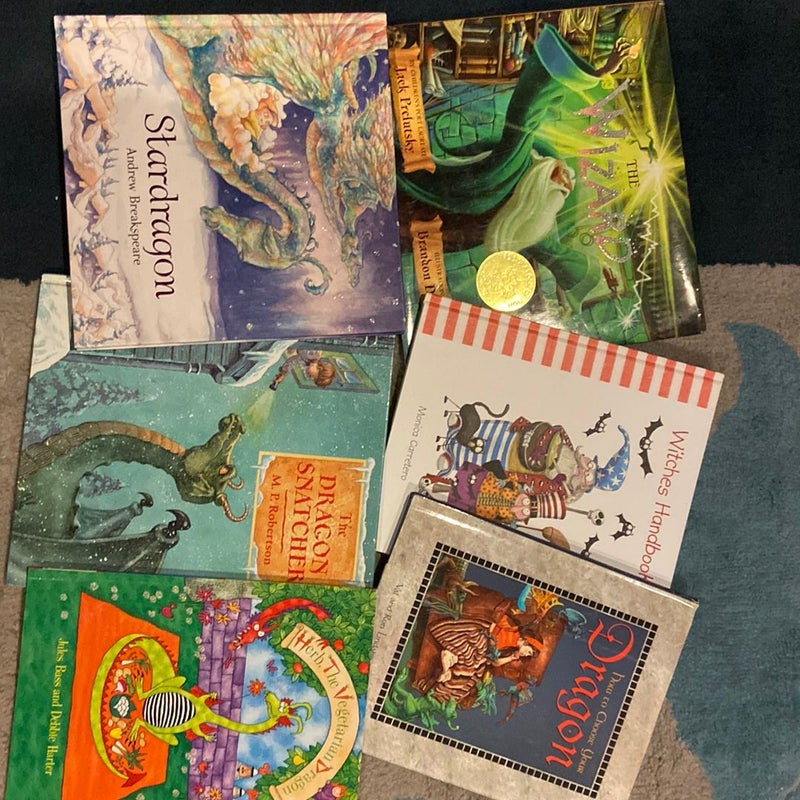 6 Witches, Wizards and Dragons kids picture books