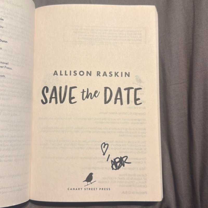 Save the Date - Signed edition 