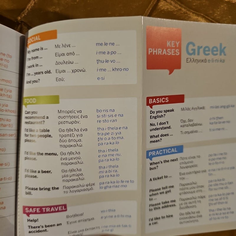 Lonely Planet Greek Phrasebook and Dictionary 8