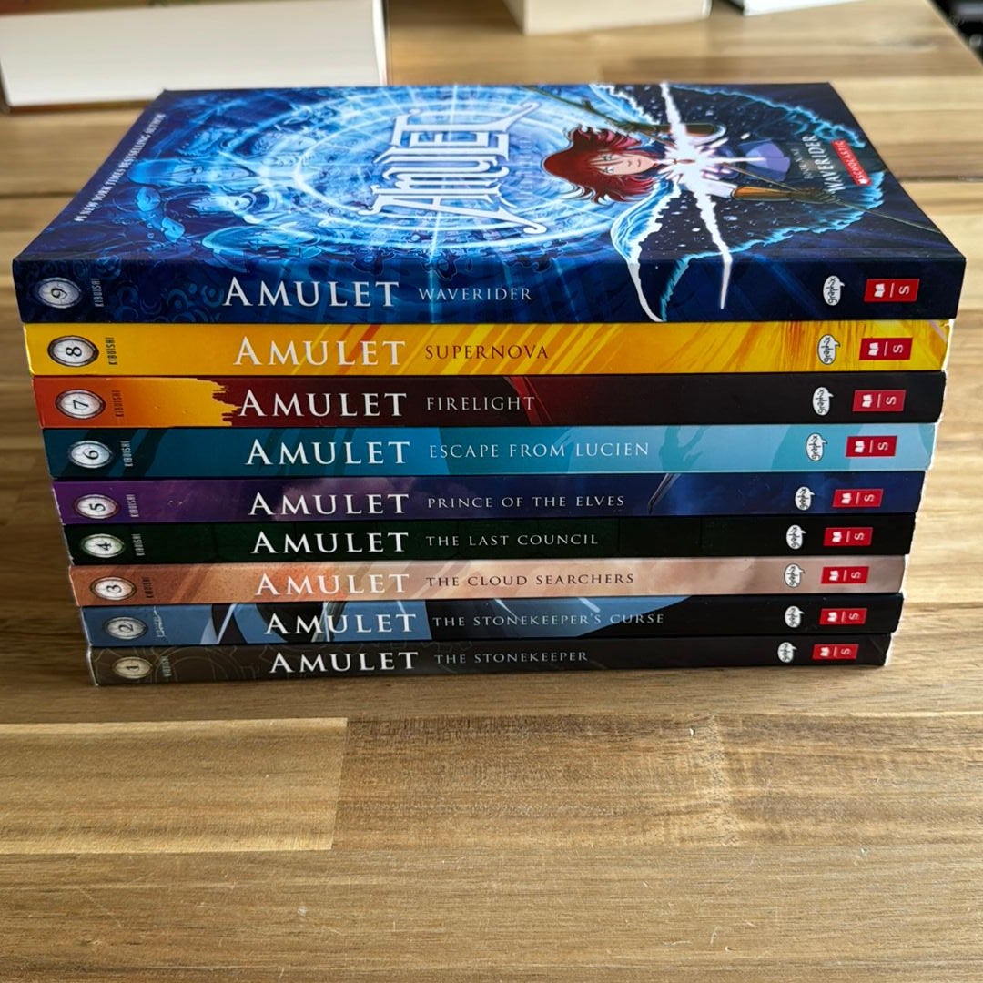 Waverider: a Graphic Novel (Amulet #1-9) set by Kazu Kibuishi